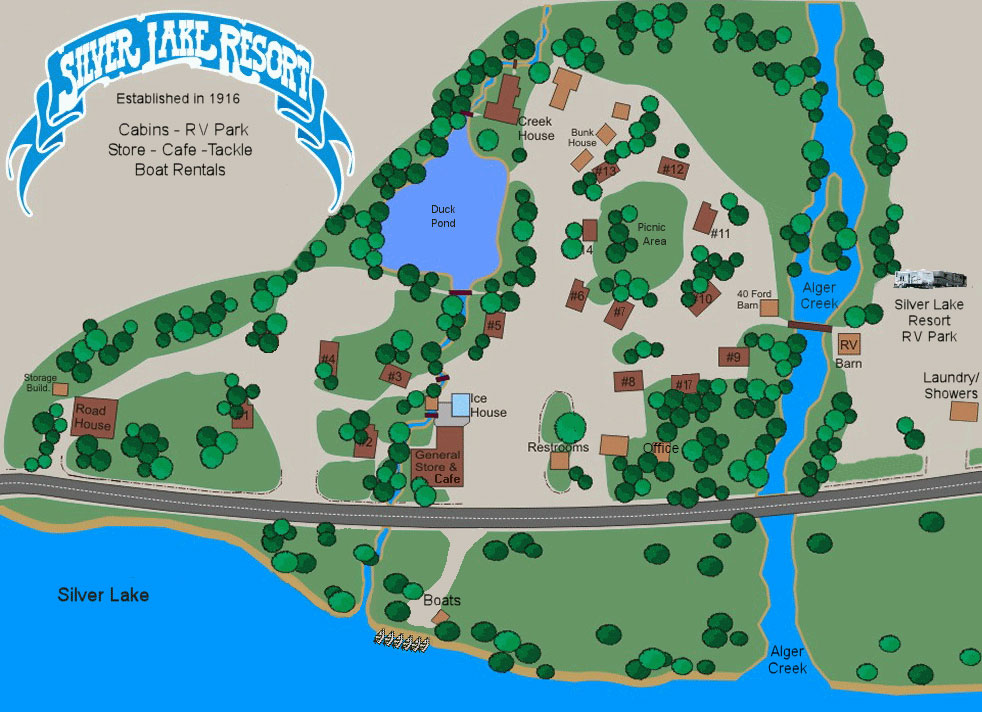 silver lake resort map Slr Site Map Silver Lake Resort silver lake resort map